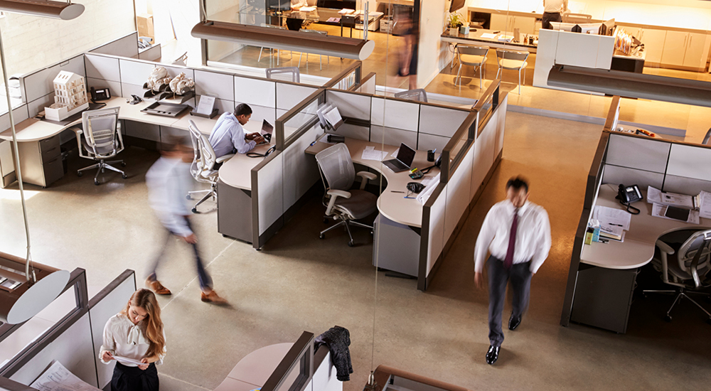 Business people at work in the office